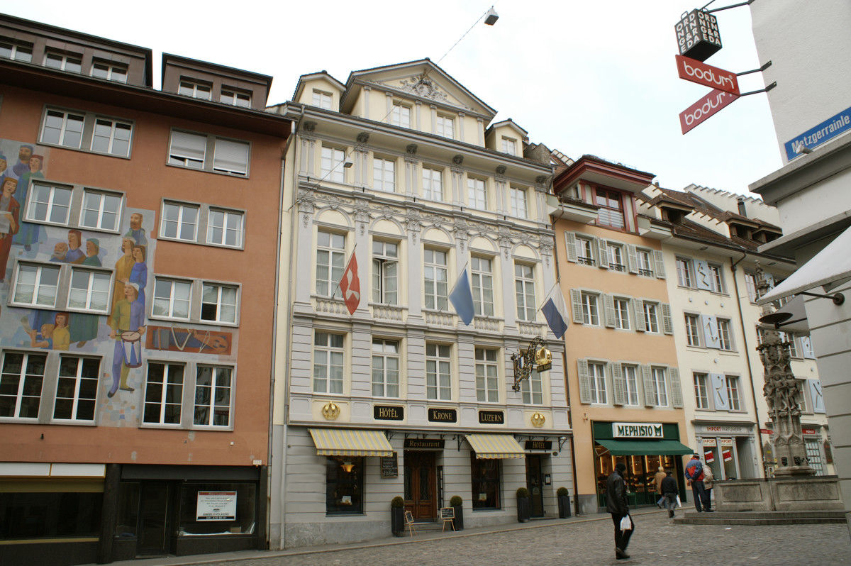 Altstadt Hotel Krone Luzern Exteriör bild